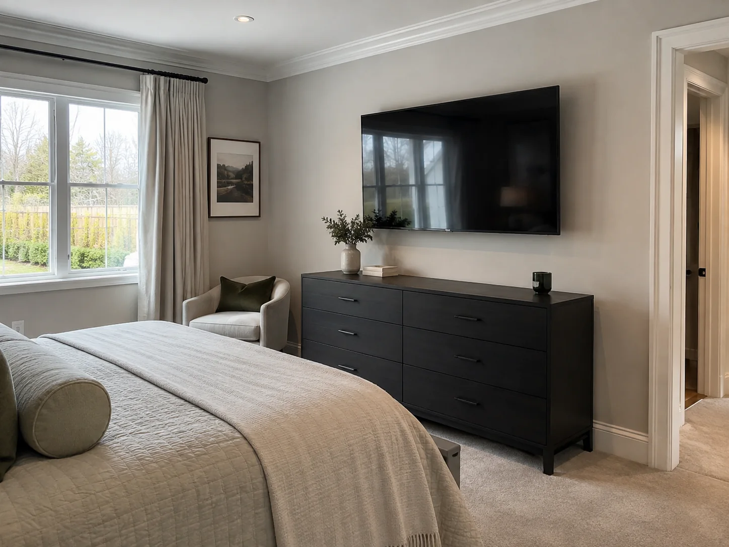 TV wall mounting in a Ringwood home